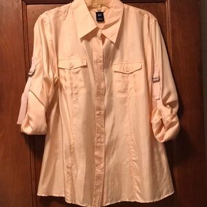 GAP Pink Button Down Shirt Size L